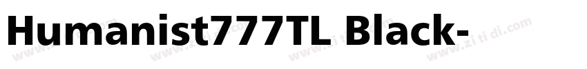 Humanist777TL Black字体转换 Humanist777TL Black字体转换
